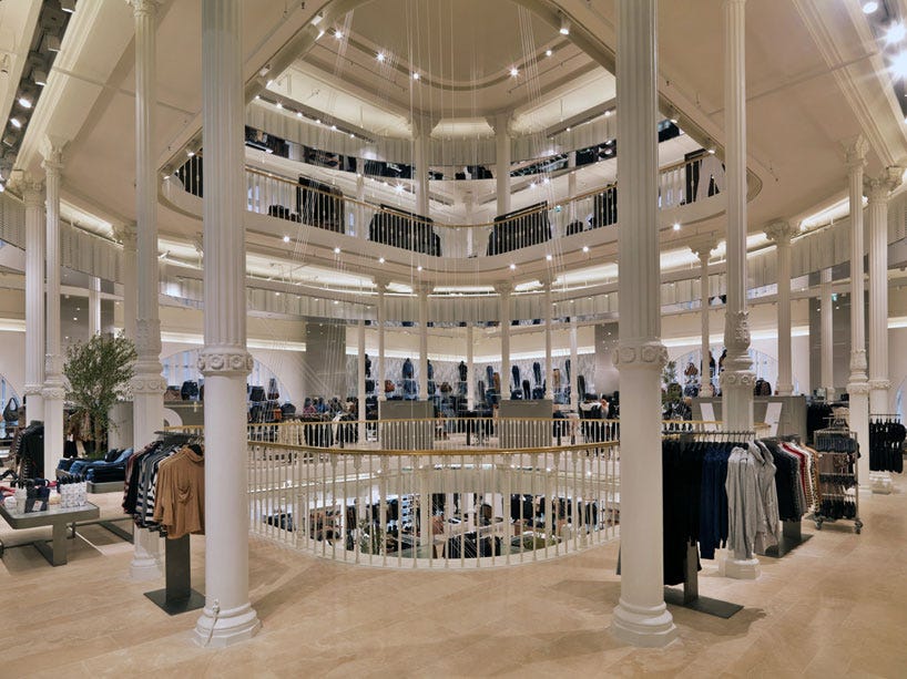 zara via del corso flagship store in rome