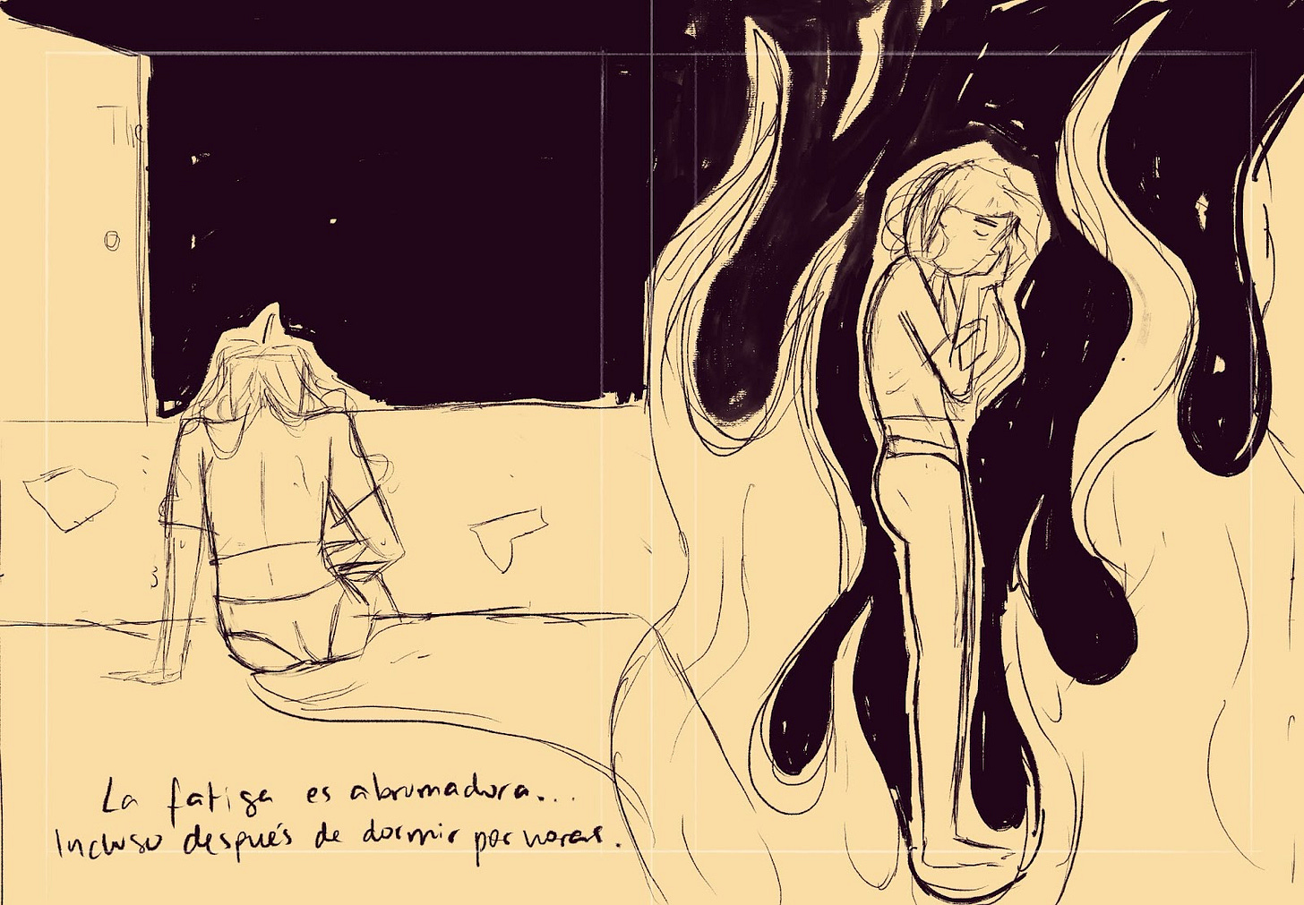 A sketch of a person in a swimsuit

Description automatically generated