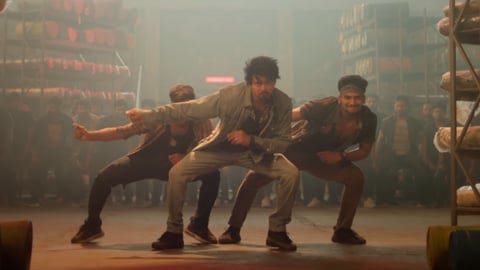 Vijay in a still from GOAT