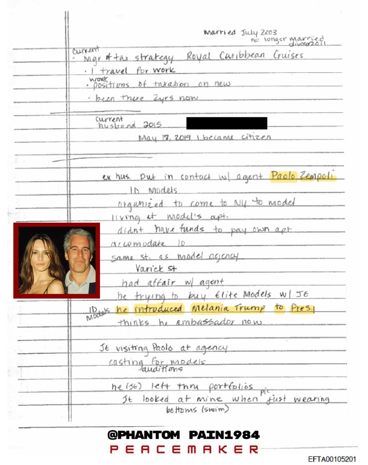 FBI handwritten interview notes — EFTA00105195.