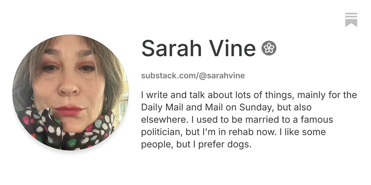 Sarah Vine | Substack