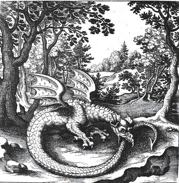 Ouroboros 1 - Drawing. Public domain image.