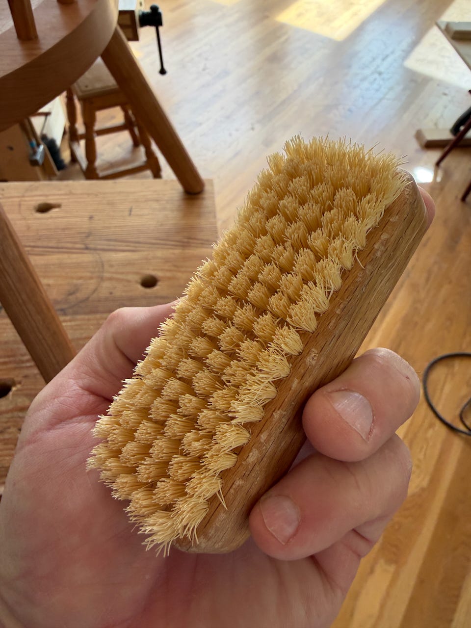 The Rasp Brushes for Clean Rasps & Benchtops