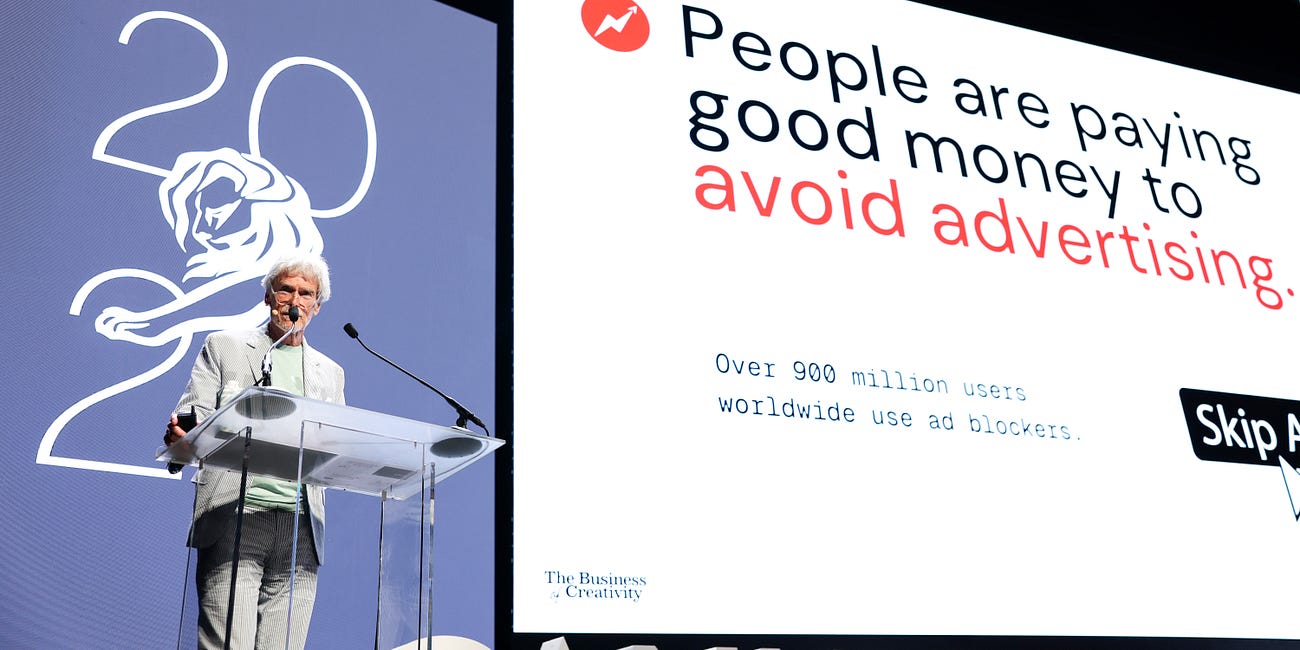 Sir John Hegarty’s verdict: advertising is now a product people pay to avoid
