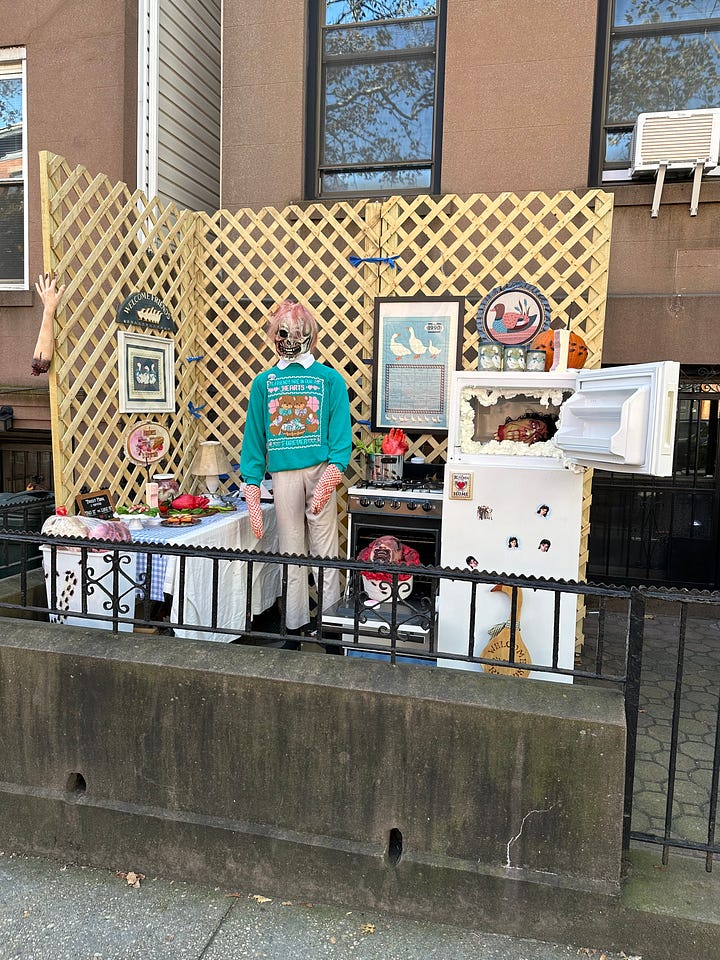 Various skeletons I've seen while walking around lately.