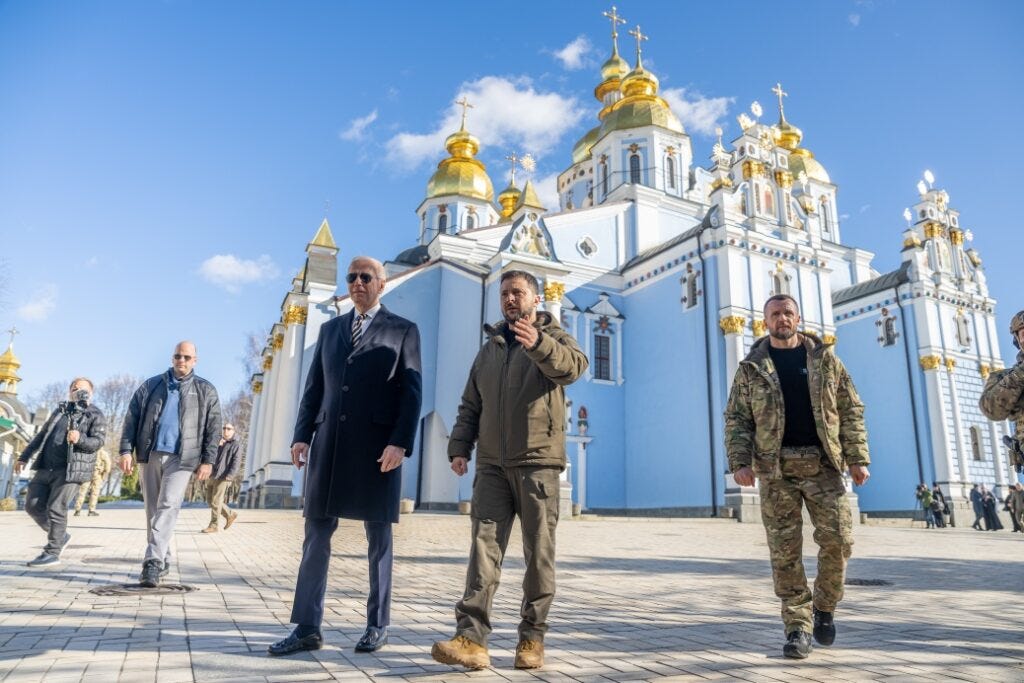 President Joe Biden’s surprise visit in February 2023 to Ukraine