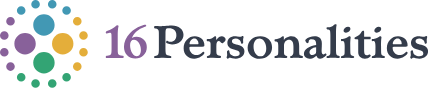 The 16Personalities logo, made up of 16 dots in four different colors -- purple, blue, yellow, and green -- all forming a circle that is arranged in four distinct clusters by color. The dots represent the 16 different personality types. Within the circle are four larger dots of the same colors, representing the broader personality Roles.