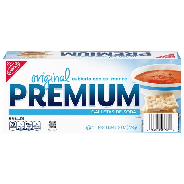 Photo gallery with Nabisco Premium 1960s saltines tin and it's modern day box. Second row of photos are Zesta 1960s tin and it's modern day box.