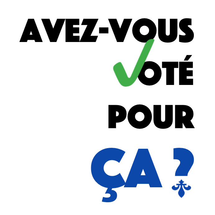 Avez-vous voté pour ça?
