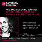Ace Your Opening Words: The 90-Minute Guide to Writing a Perfect First Line 