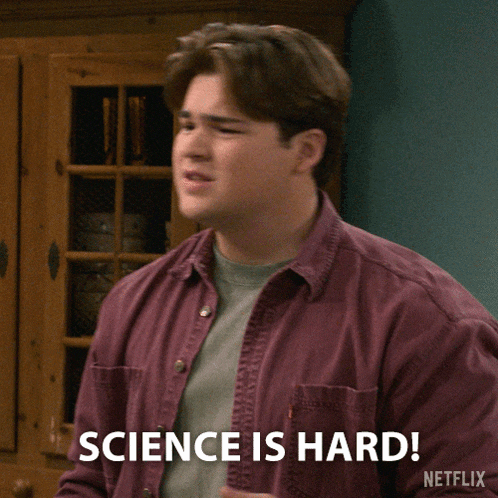a man in a purple shirt says science is hard on netflix a man in a purple shirt says science is hard on netflix