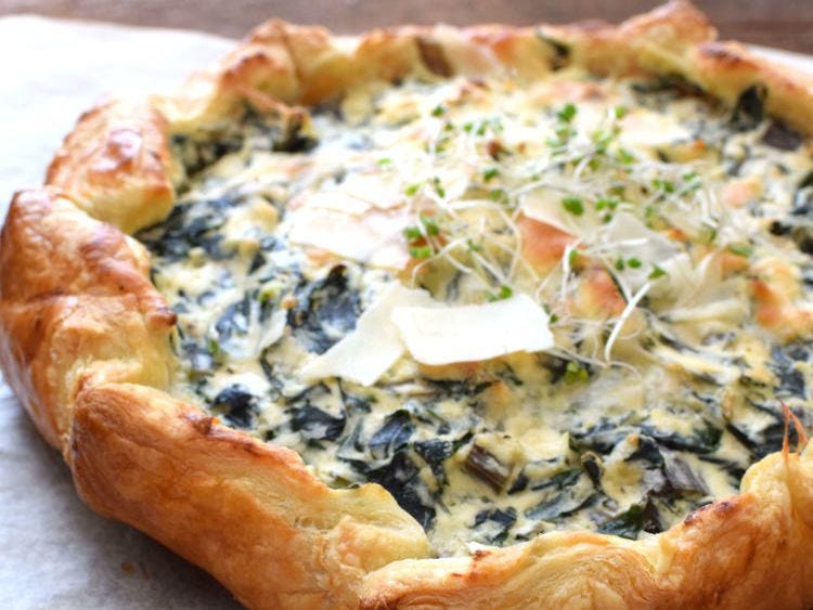 pastel de ricota y acelgas