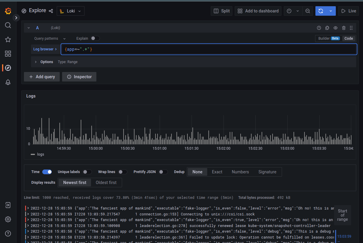 Grafana Loki: можливості LogQL для роботи з логами та створення метрик для алертів