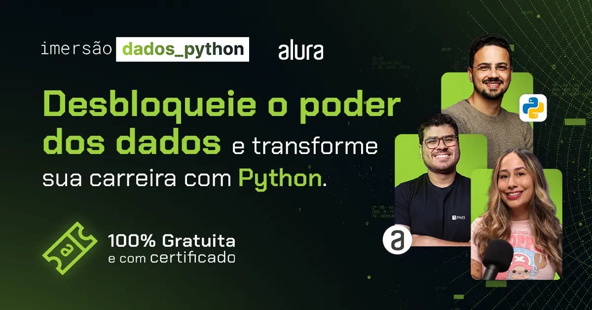 Imersão dados com python: aprenda python do zero com a Alura