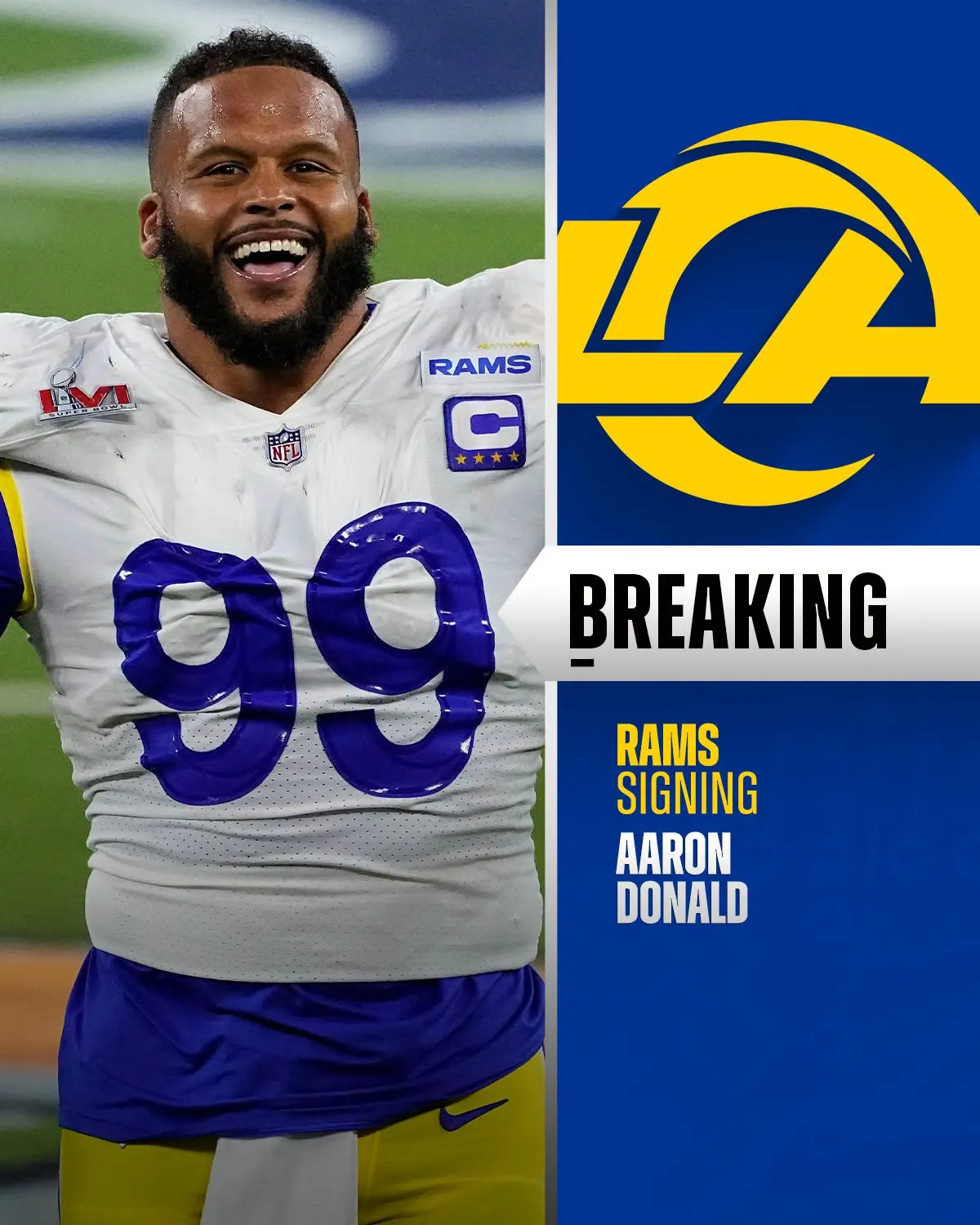 Aaron Donald returns to the Rams