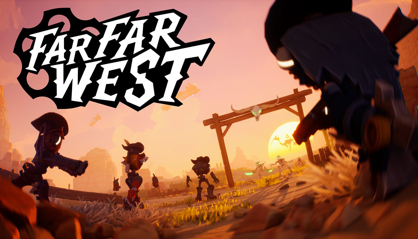 Take a Wild Ride in 'Far Far West' A Chaotic Cowboy Shooter! - Fireshine  Games
