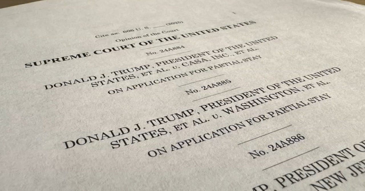 Trump live: Supreme Court rules on nationwide injunctions against Trump birthright citizenship order - ABC7 New York Trump live: Supreme Court rules on nationwide injunctions against Trump birthright citizenship order - ABC7 New York