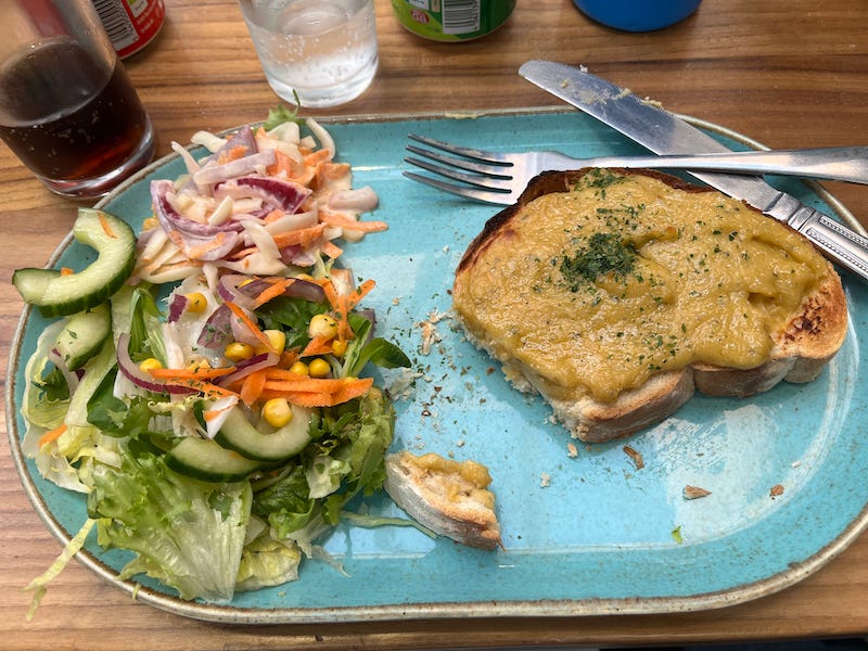 2025-6-19 Welsh Rarebit in Conwy, Wales by Susan Corbin