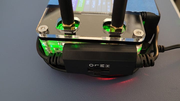 Hotspot with 40mm fan taped to case