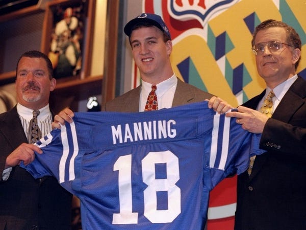 WHERE ARE THEY NOW? Peyton Manning's 1998 NFL Draft - Business Insider