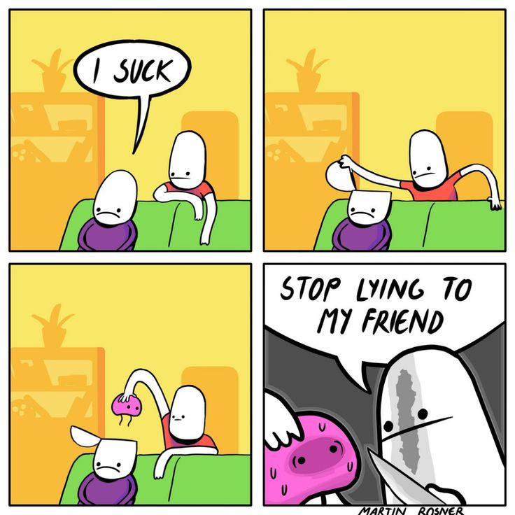 brain stop being mean to my friend - Google Search in 2021 | Lie to me,  Stop lying, Comics