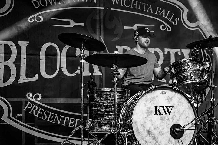 Headliner Kody West performs at the Burn Shop Block Party