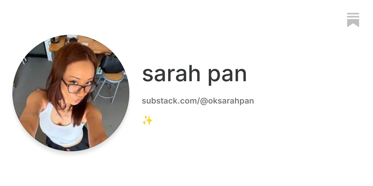 Sarah | Substack