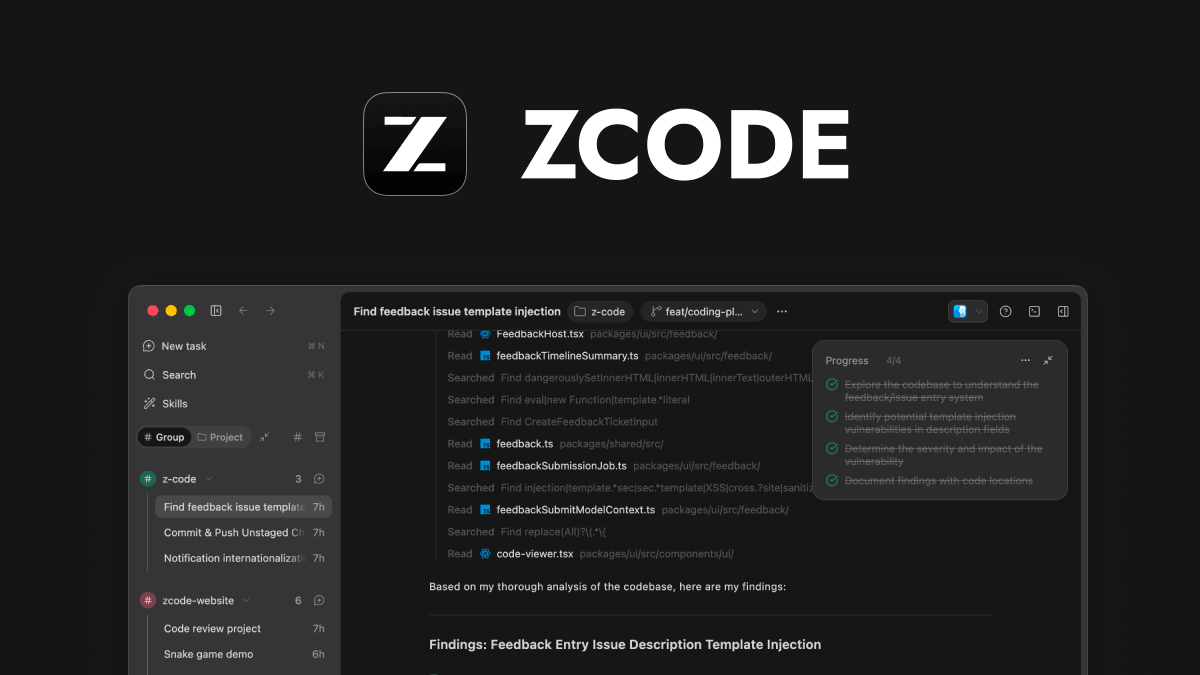 ZCode: New Agentic Code Editor from the Makers of GLM : r/LocalLLaMA