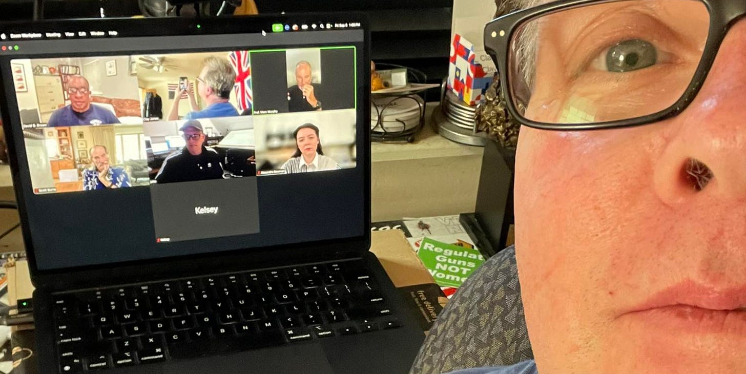 May be an image of 7 people, television, eyeglasses and text that says 'N 1G មគ St Kelsey egulat NunS ome Or'