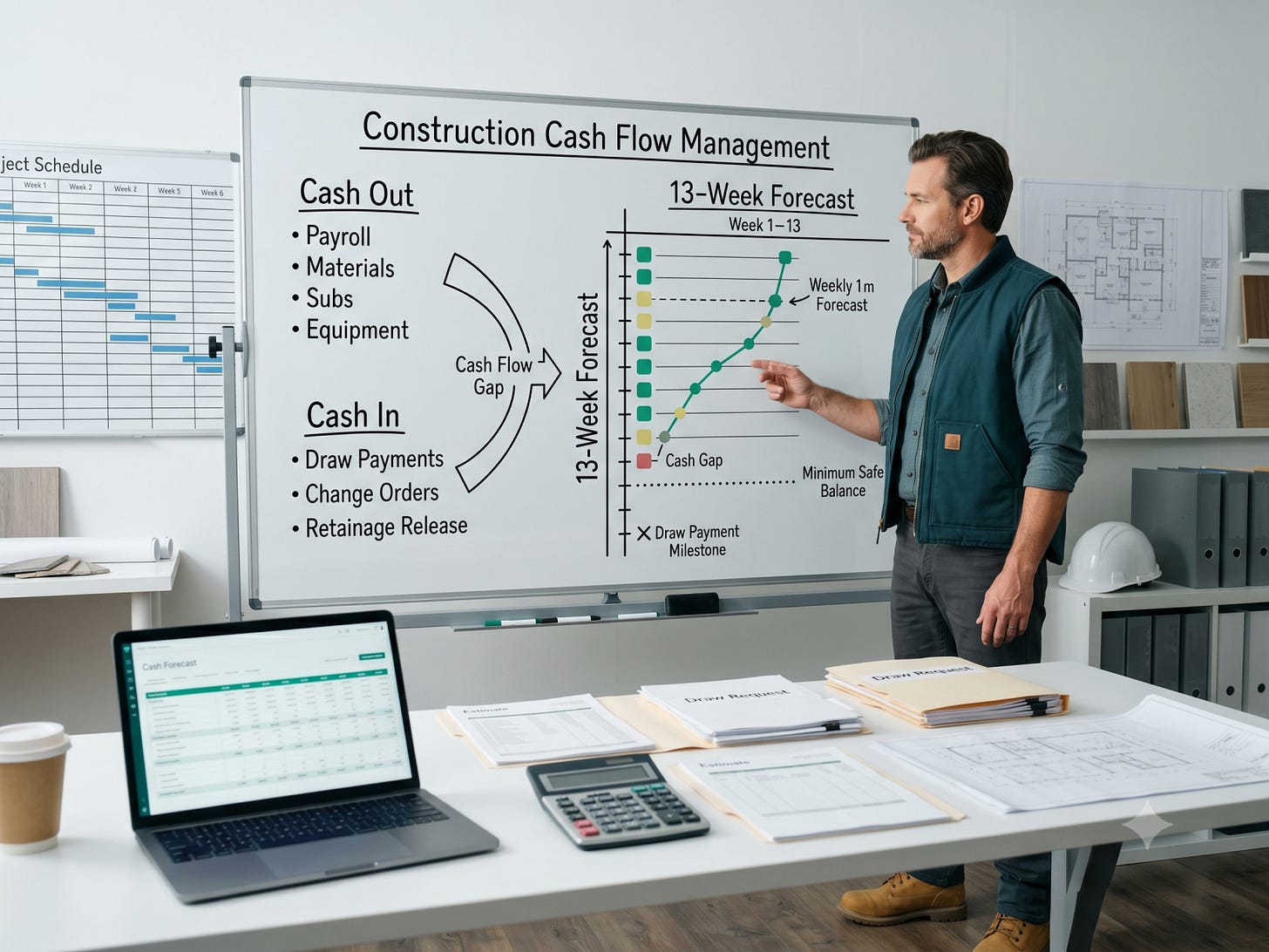 Construction Cash Flow Management: How Contractors Stay Solvent Between Draws Construction Cash Flow Management: How Contractors Stay Solvent Between Draws