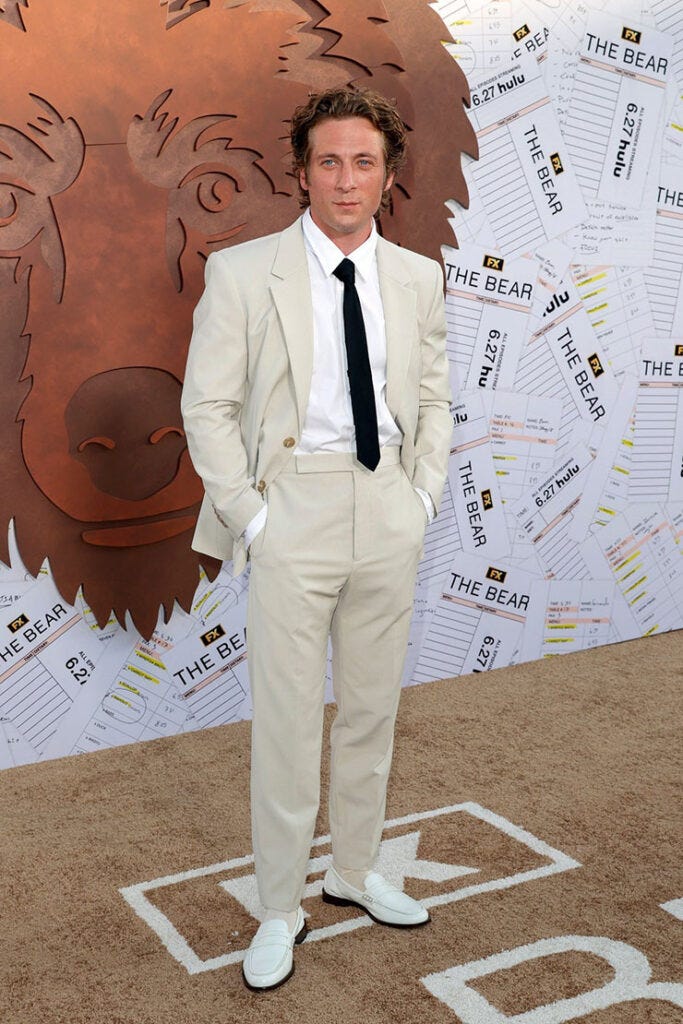 Jeremy Allen White Wore Calvin Klein Collection To 'The Bear' Season 3  Premiere