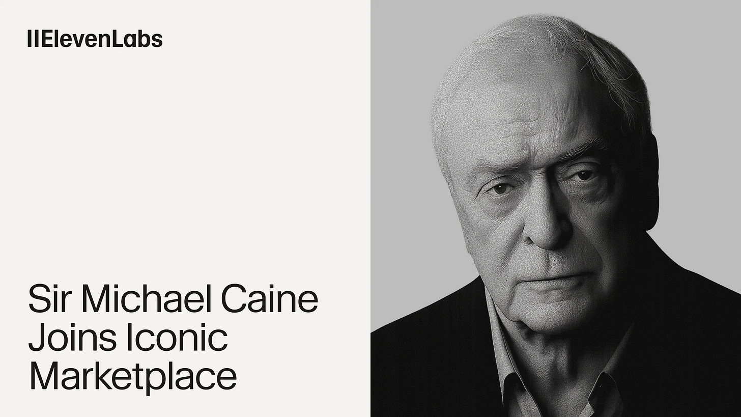 Michael Caine joins the Iconic Voices marketplace