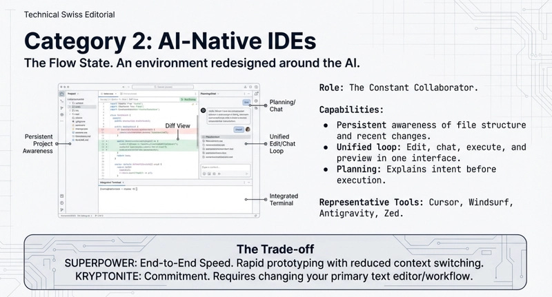 When the fit is right, though, AI-native IDEs offer a glimpse of what development looks like when the assistant is not a helper, but a constant collaborator.