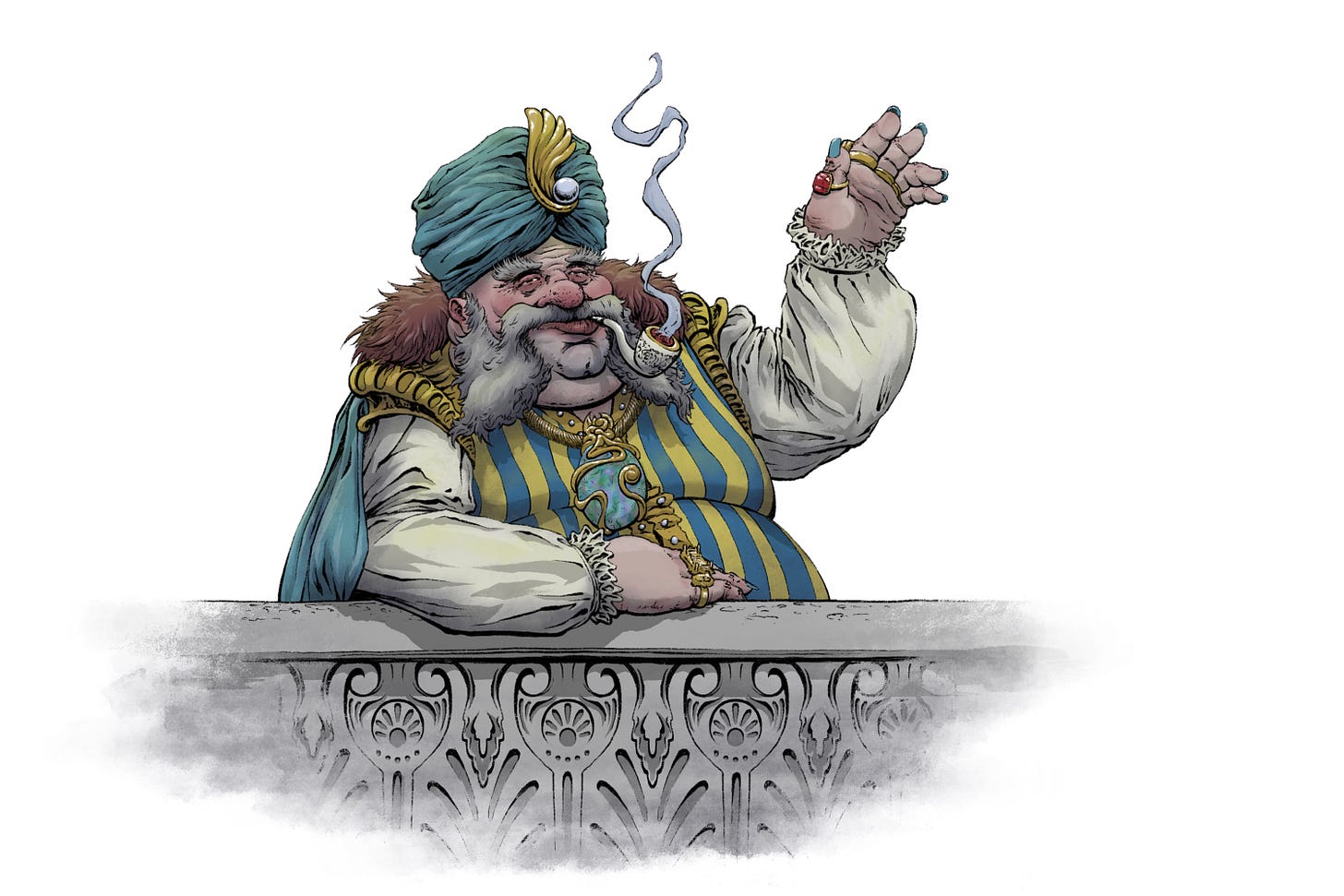 Rothus 'ja Darden, the Imperial Bard, regales the audience.