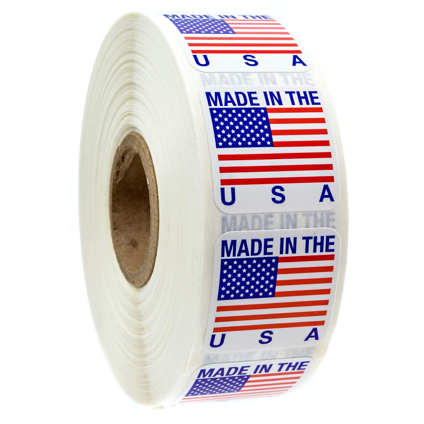 Amazon.com: 1" x 1" Made in The USA Stickers / 1000 American Made  Manufacturer Labels Roll/Square Small Business USA Patriotic Packaging  Label/Made in America : Industrial & Scientific