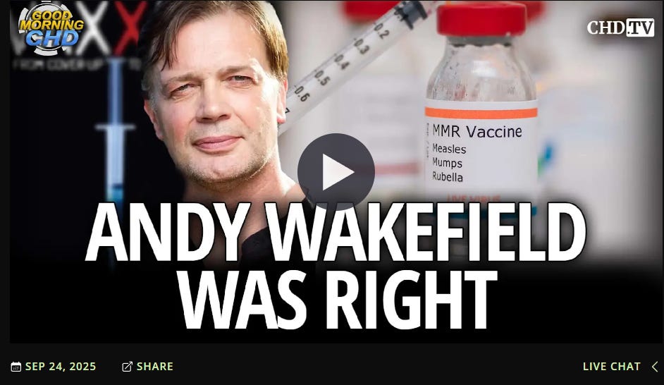 Andy Wakefield Was Right.