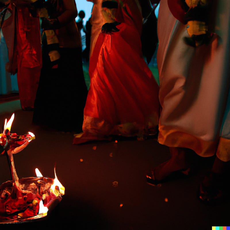 A Sri Lankan Tamil wedding procession at night. A Sri Lankan Tamil wedding procession at night.