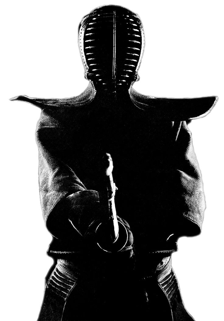 This may contain: black and white photograph of a man wearing a mask holding a knife in his hand This may contain: black and white photograph of a man wearing a mask holding a knife in his hand