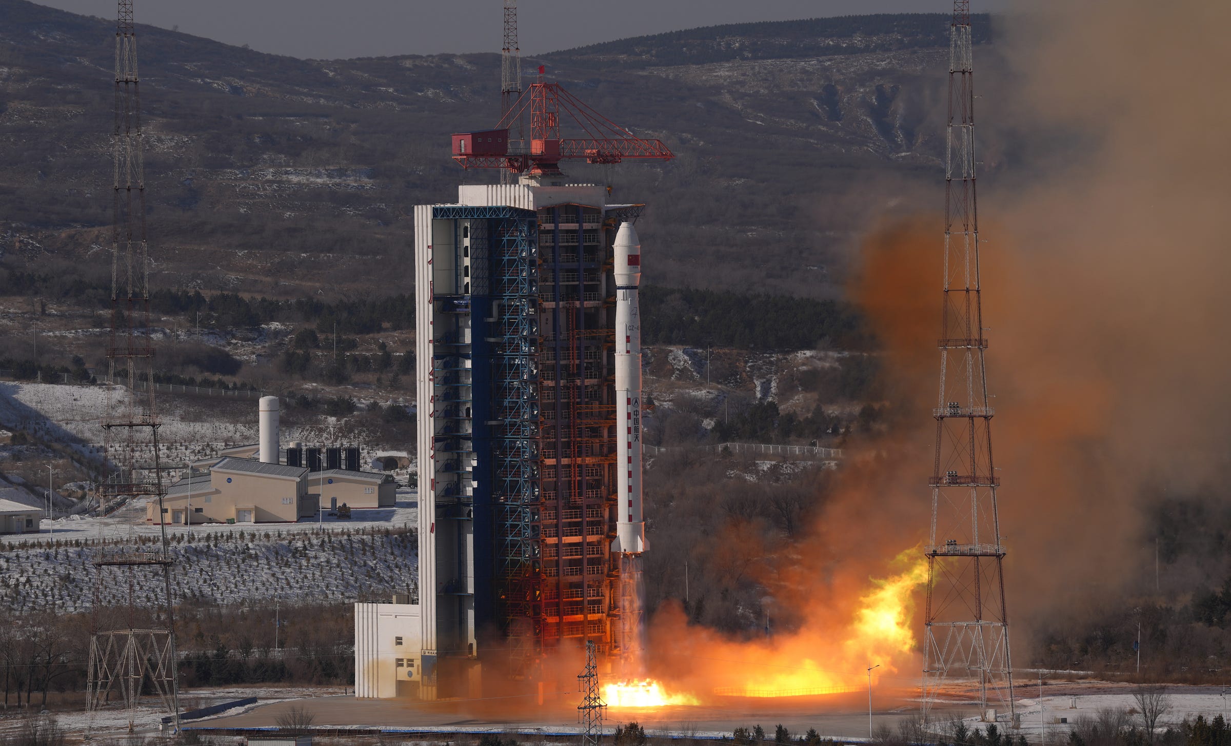 The Long March 4B Y61 vehicle lifting off from Launch Complex 9 at the Taiyuan Satellite Launch Center on December 16th 2025.