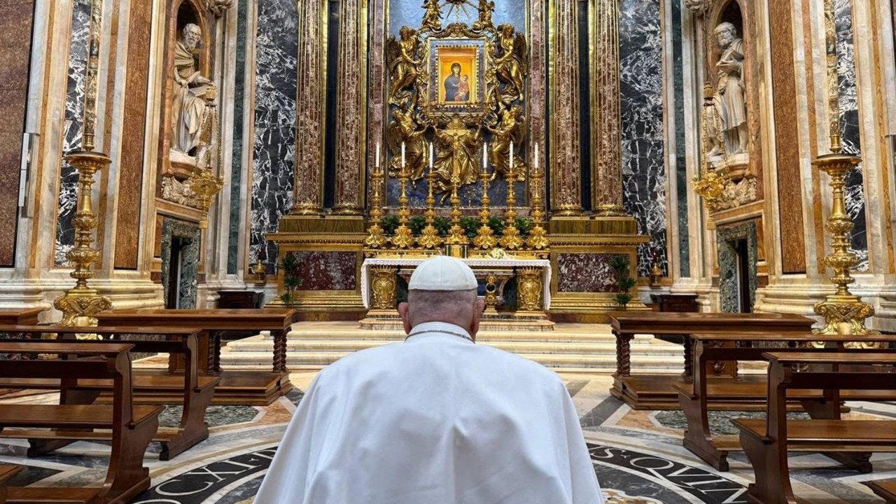 Pope prays at St Mary Major ahead of Holy Week - Vatican News Pope prays at St Mary Major ahead of Holy Week - Vatican News