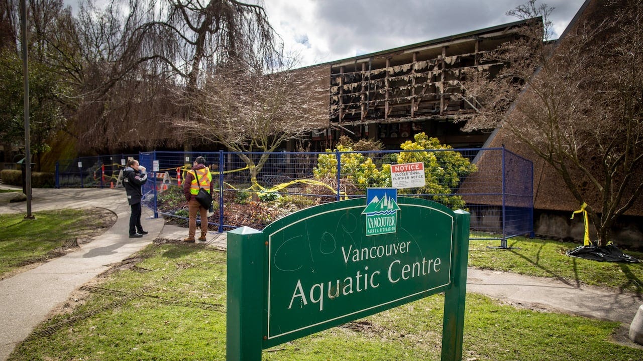 Vancouver Aquatic Centre sign  