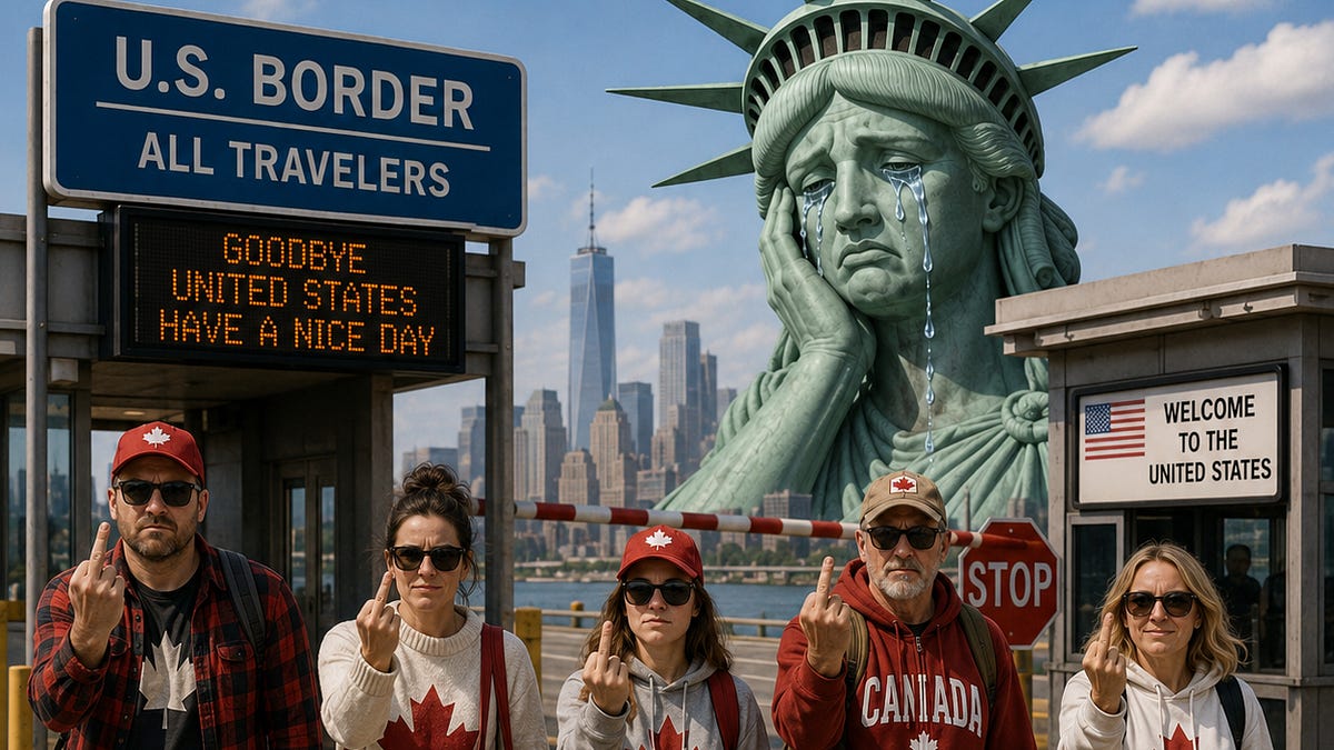 CANADIAN'S GIVE TRUMP ZERO FUCKS: VISITS TO US CITIES HAVE COLLAPSED 42%