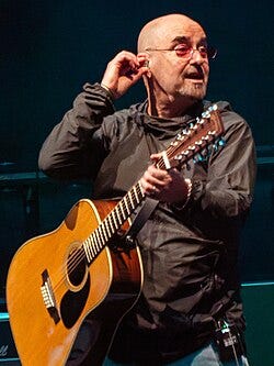 Arthurs performing with Oasis in August 2025