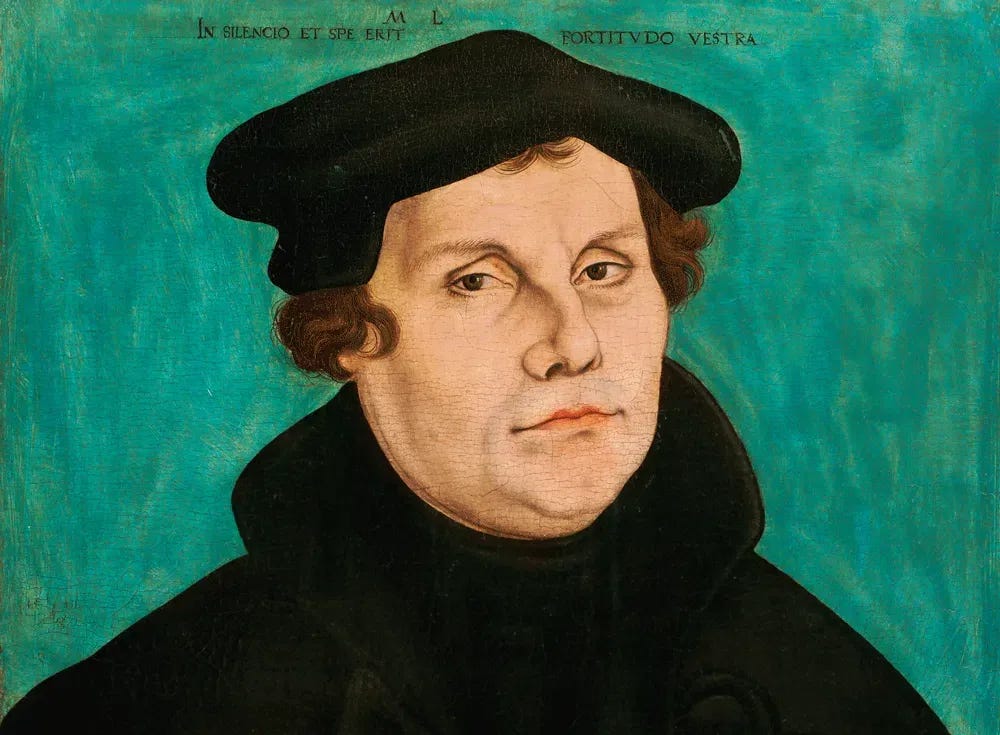 Portrait of Martin Luther by Lucas Cranach