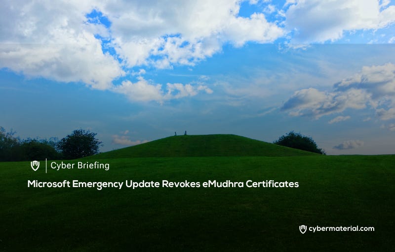Microsoft Emergency Update Revokes eMudhra Certificates