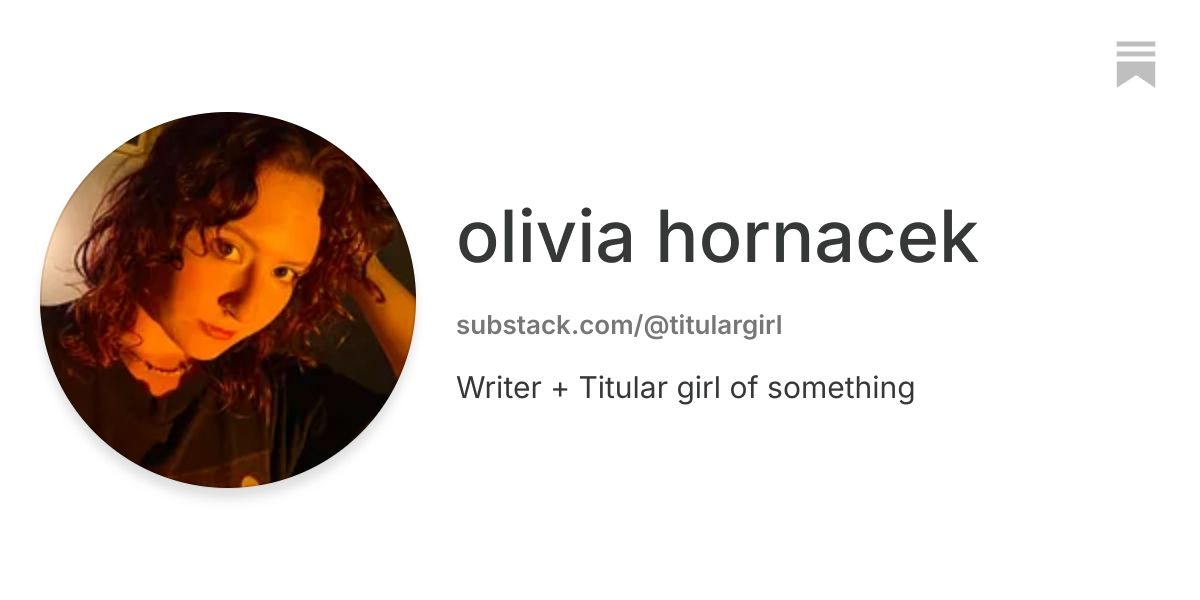 olivia hornacek | Substack