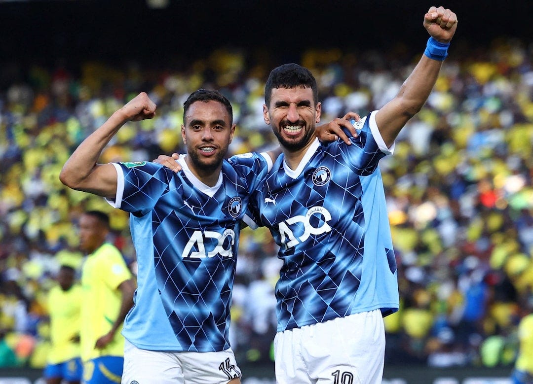 Pyramids snatch Sundowns draw in African Champions League final first leg |  Reuters