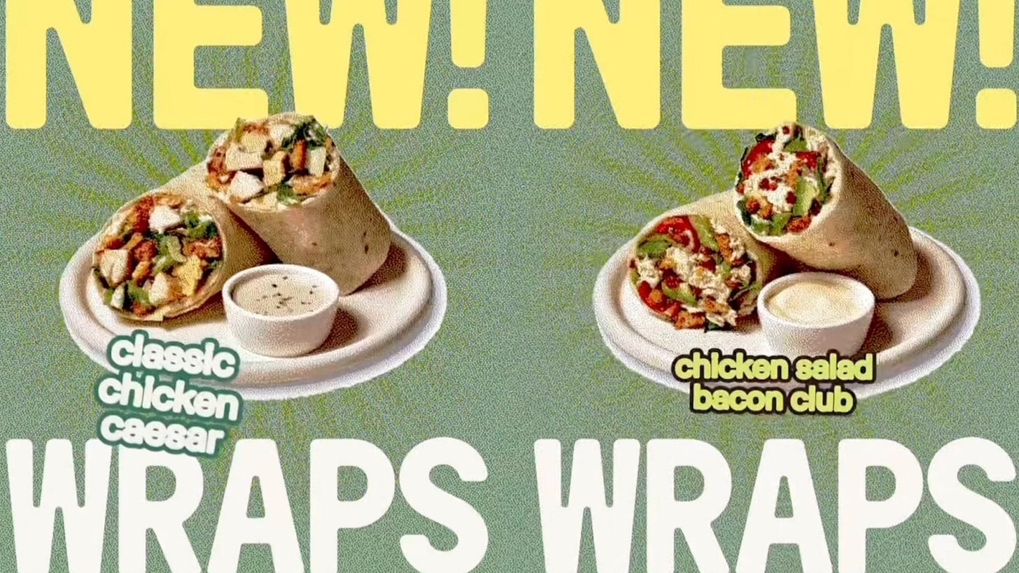 Sweetgreen wraps Sweetgreen wraps