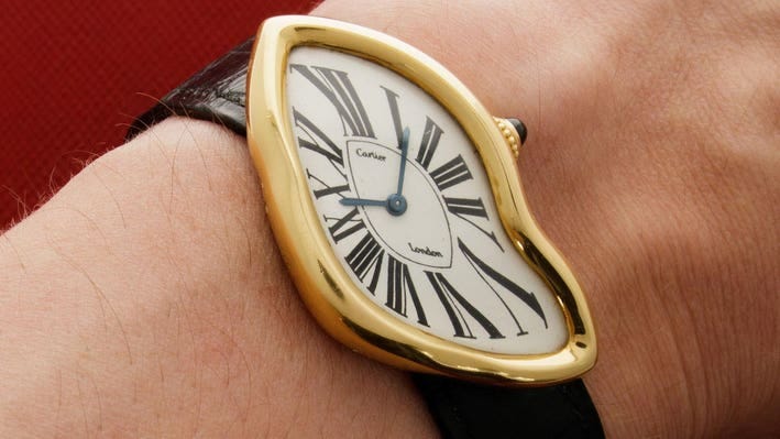 Celebrity-Favorite Cartier Crash Watch Sells For $1.5 Million, Nearly  Doubling Previous Auction Record