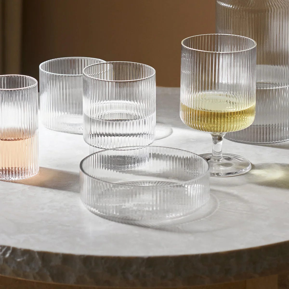 Ferm Living Ripple Serving Bowls - Set of 4 - Clear Image 2